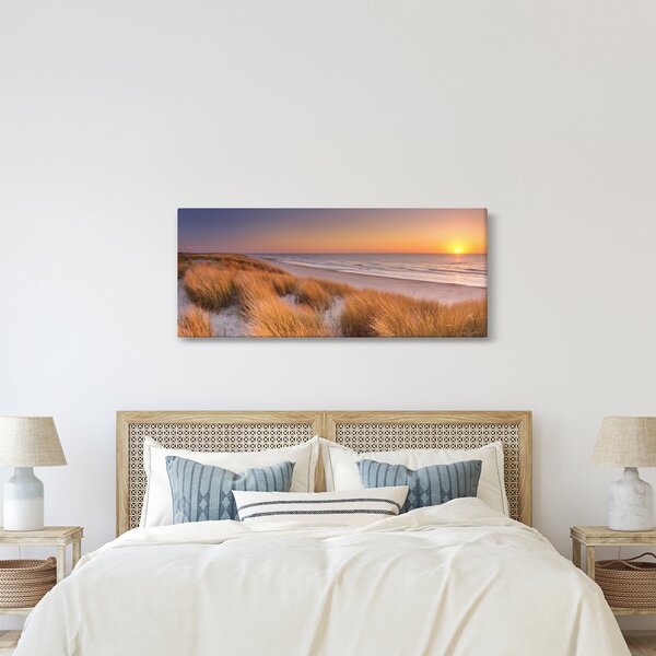 Kép - Strand naplementében (120x50 cm)