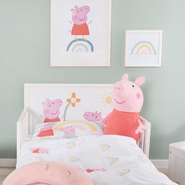 Fehér gyerekágy 70x140 cm Peppa Pig – Roba