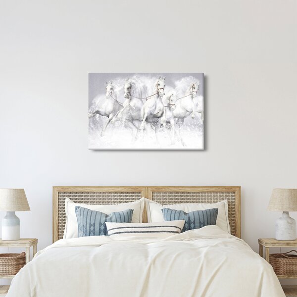 Kép - Versenylovak illusztrációja (90x60 cm)