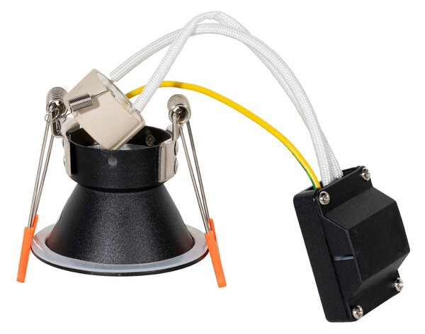 6 db-os modern beépíthető spotlámpa szett fekete arannyal GU10 35mm IP44 - Dept