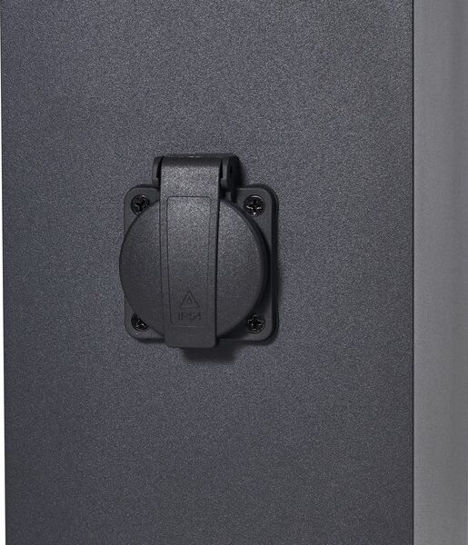 Modern fekete kültéri állólámpa 80 cm-es aljzattal IP44 - Charlois