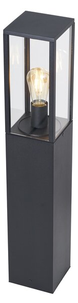 Modern fekete kültéri állólámpa 80 cm-es aljzattal IP44 - Charlois