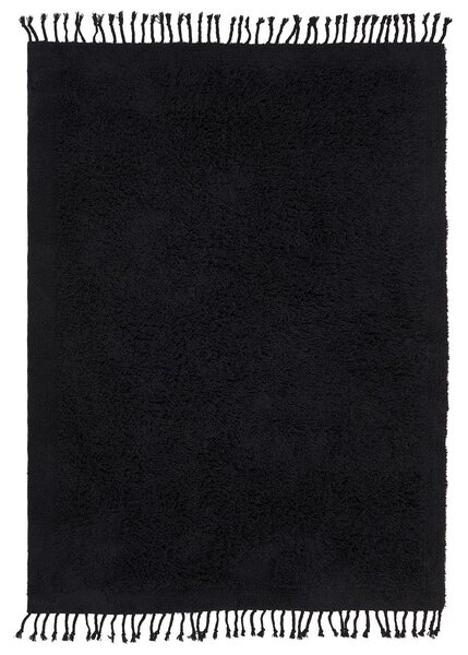 Szőnyeg BITLIS Fekete 140 x 200 cm Pamut