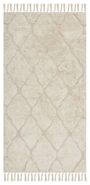 Szőnyeg SILCHAR Bézs 80 x 150 cm Pamut