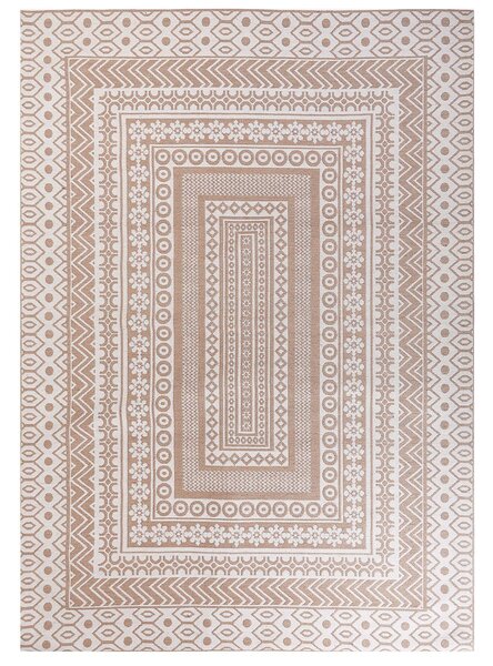 Szőnyeg BAGLAR Fehér 160 x 230 cm Juta zsákvászon