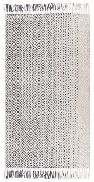Szőnyeg OMERLI Fehér 80 x 150 cm Gyapjú