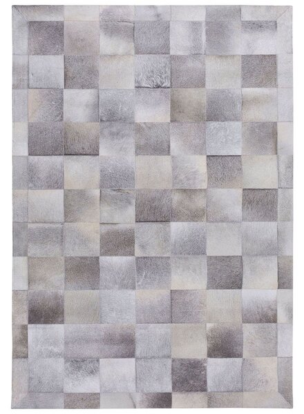 Szőnyeg ALACAM Szürke 160 x 230 cm Bőr