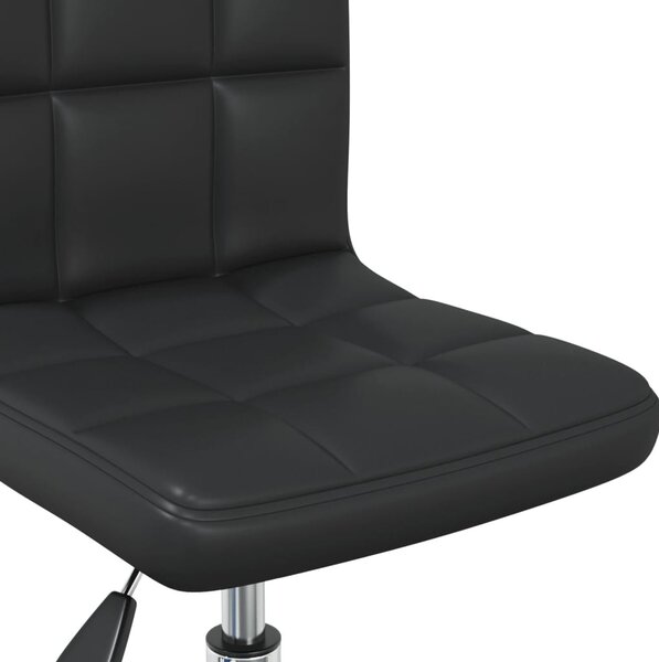 Fekete forgó műbőr étkezőszék