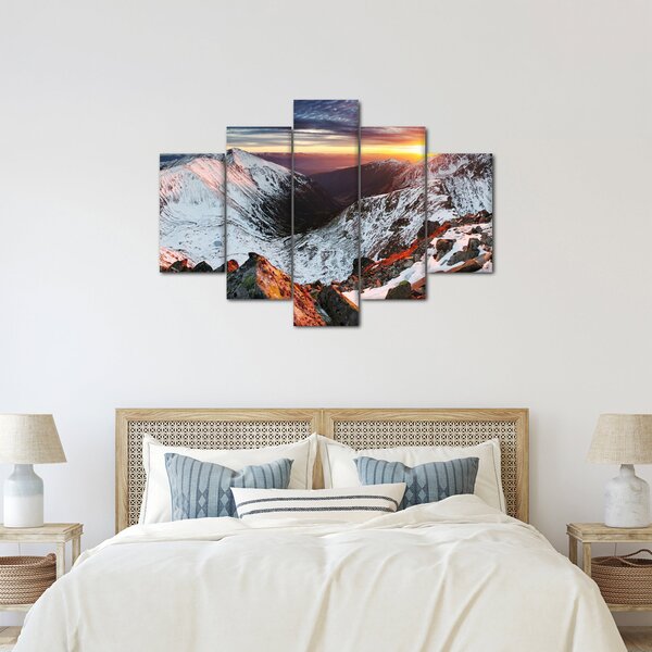 Kép - Téli hegyi panoráma (150x105 cm)