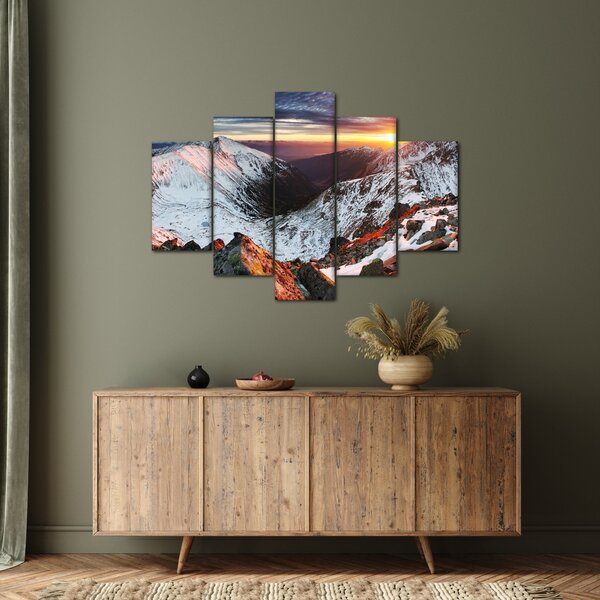 Kép - Téli hegyi panoráma (150x105 cm)