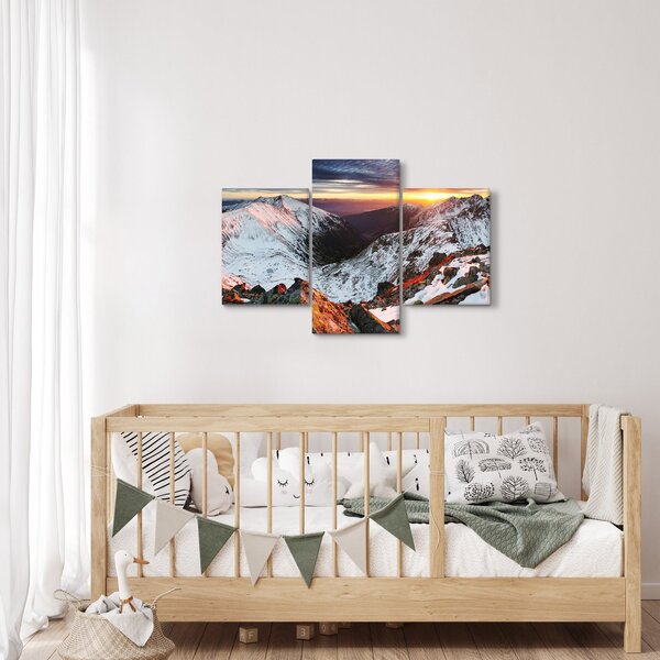 Kép - Téli hegyi panoráma (90x60 cm)