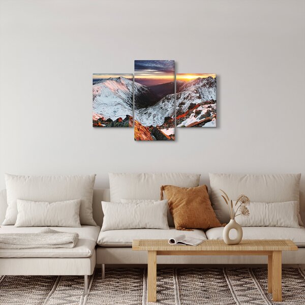 Kép - Téli hegyi panoráma (90x60 cm)