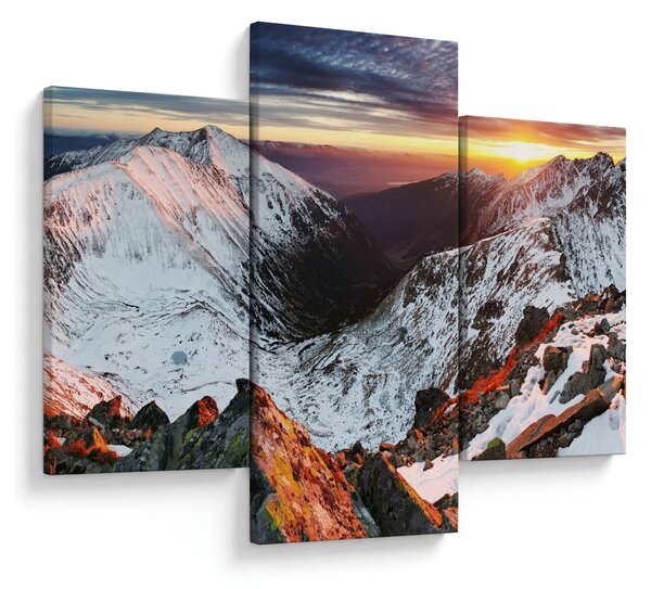Kép - Téli hegyi panoráma (90x60 cm)