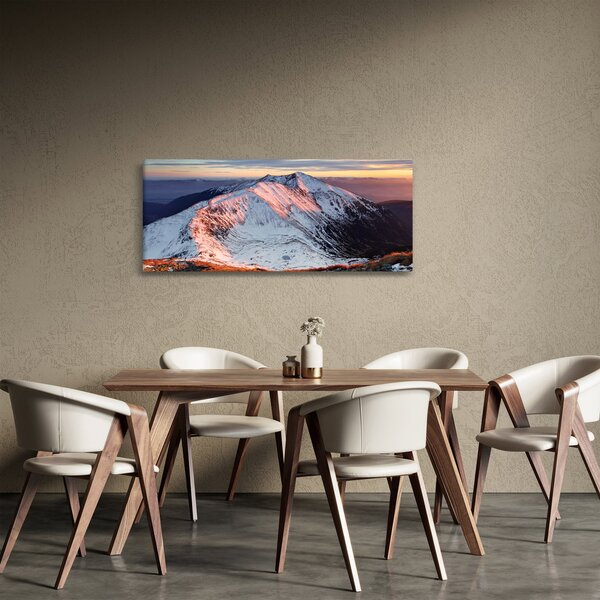 Kép - Téli hegyi panoráma II. (120x50 cm)