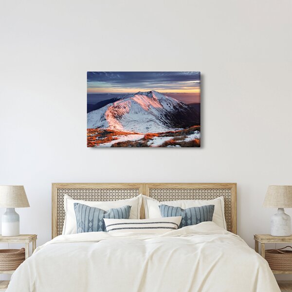 Kép - Téli hegyi panoráma II. (90x60 cm)