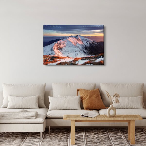 Kép - Téli hegyi panoráma II. (90x60 cm)