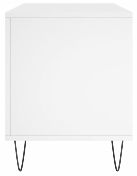 Fehér szerelt fa hanglemezszekrény 100 x 38 x 48 cm