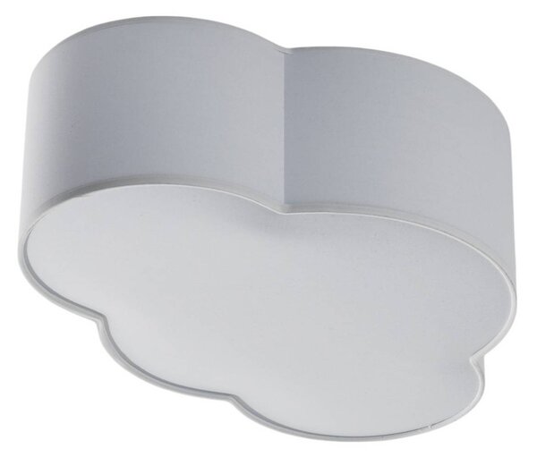 TK Lighting Felhő mennyezeti lámpa, textil, 41 x 31 cm, fehér, dimmelhető, Fehér / opál, Nappali / Étkező, Textil / szövet / selyem, Fiatalos életstílus