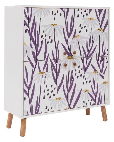 Fehér szekrény 95x111 cm Multilux – Kalune Design