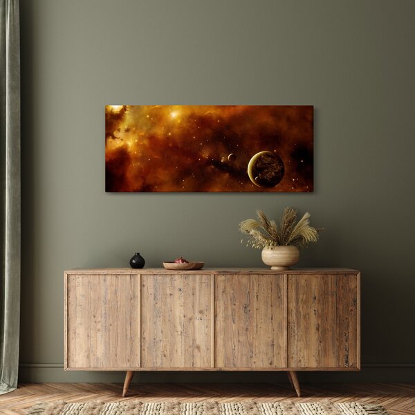 Kép - Bolygók köddel (120x50 cm)