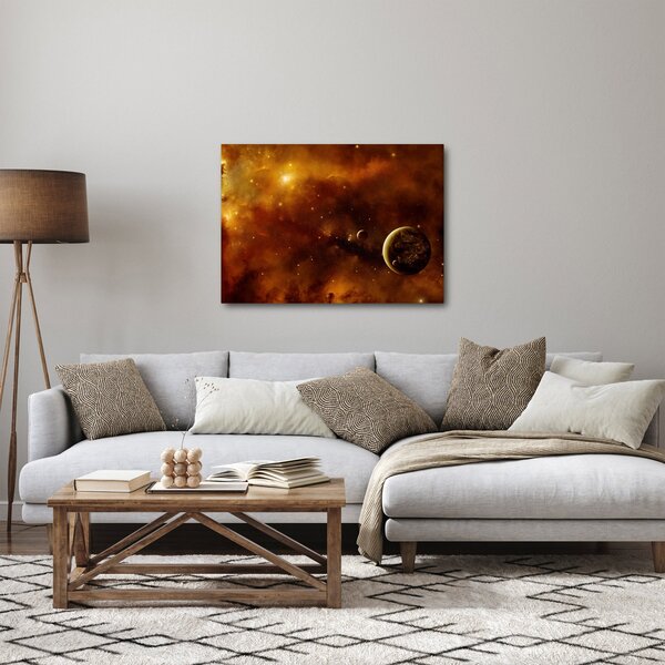 Kép - Bolygók köddel (70x50 cm)