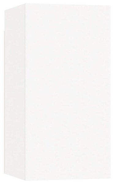 2 db fehér szerelt fa TV-szekrény 30,5 x 30 x 60 cm