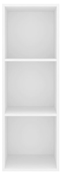 Fehér szerelt fa falra szerelhető TV-szekrény 37 x 37 x 107 cm