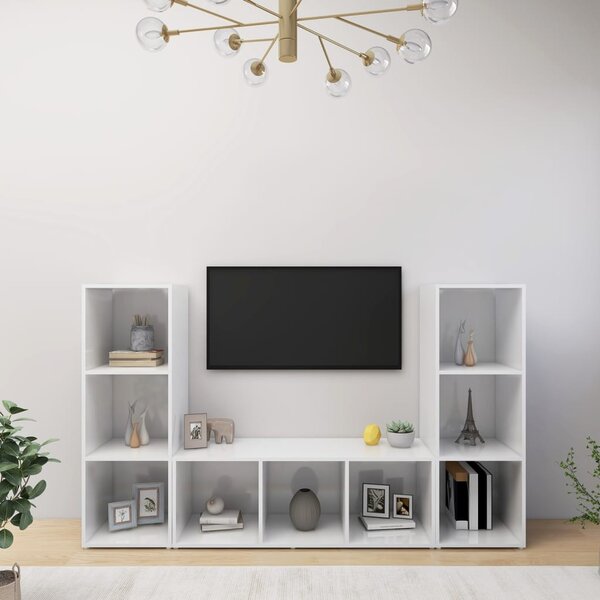 | TV szekrény | 3 pcs 37 x 35 x 107.5 cm