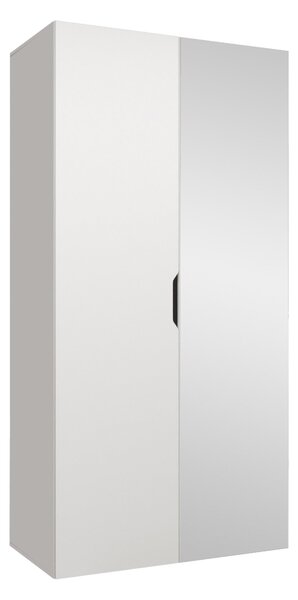 Gardróbszekrény Hartford 510, Laminált forgácslap, 202x100x50cm, Fehér