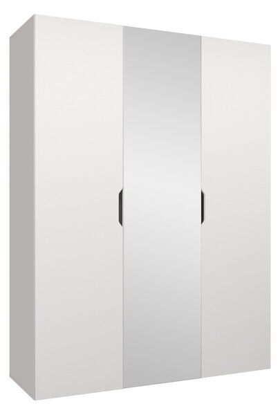 Gardróbszekrény Hartford 512, Laminált forgácslap, 202x150x50cm, Fehér