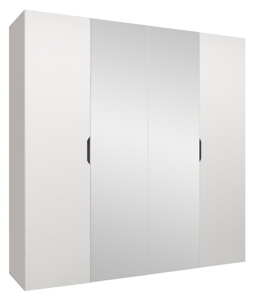 Gardróbszekrény Hartford 514, Laminált forgácslap, 202x200x50cm, Fehér