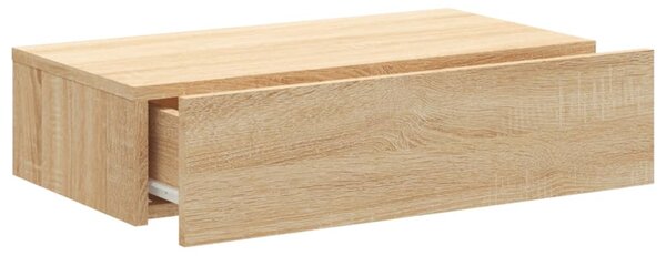 Sonoma tölgyszínű TV-szekrény LED-lámpákkal 60x35x15,5 cm