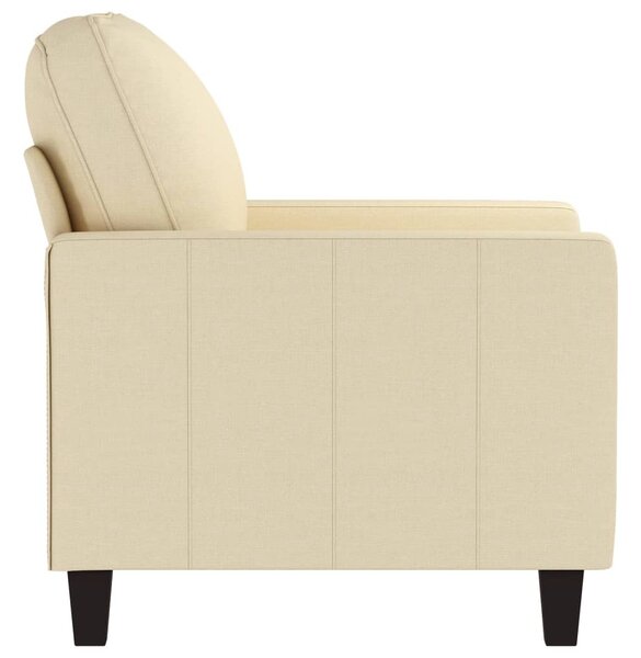 Krémszínű szövet kanapéfotel 60 cm