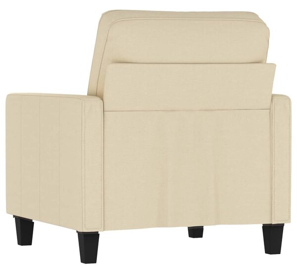Krémszínű szövet kanapéfotel 60 cm