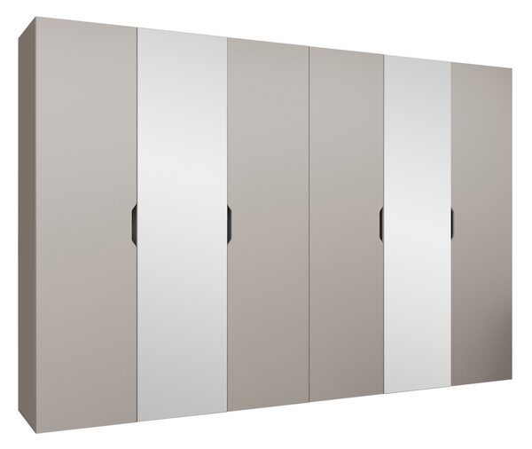 Gardróbszekrény Hartford 518, Laminált forgácslap, 202x300x50cm, Kasmír