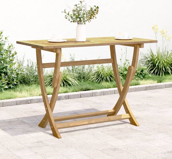 Összecsukható tömör akácfa kerti asztal 110 x 55 x 75 cm