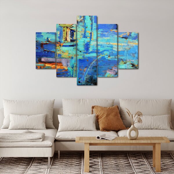 Kép - Absztrakt olajfestmény (150x105 cm)