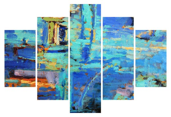 Kép - Absztrakt olajfestmény (150x105 cm)