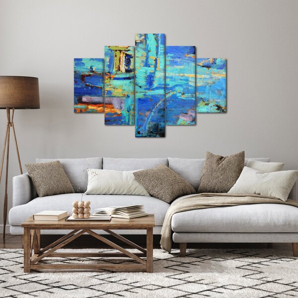 Kép - Absztrakt olajfestmény (150x105 cm)