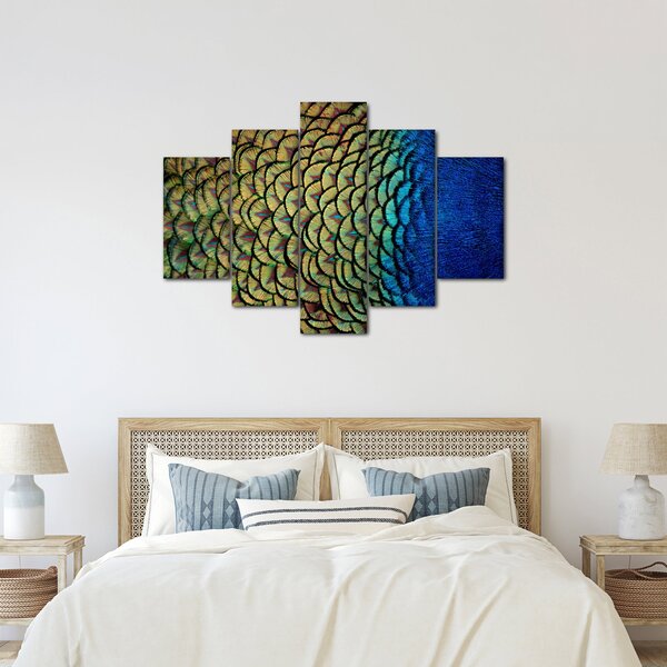 Kép - Pávatollak (150x105 cm)