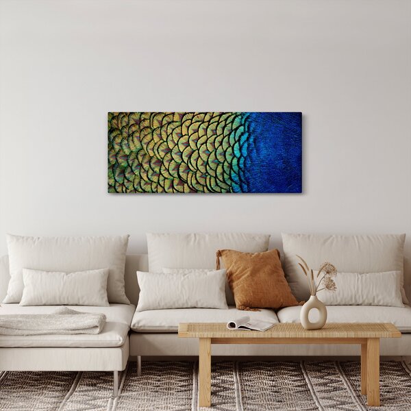 Kép - Pávatollak (120x50 cm)