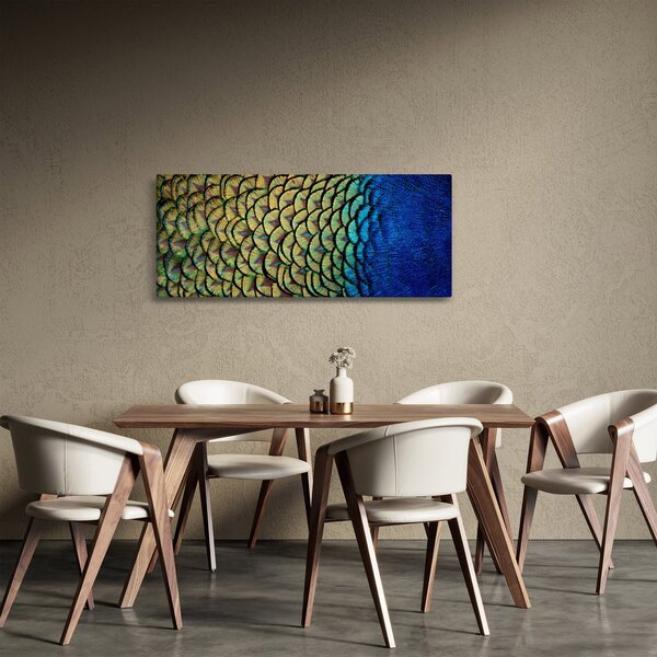 Kép - Pávatollak (120x50 cm)