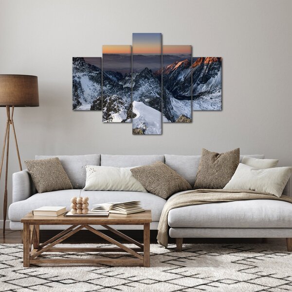 Kép - Napfelkelte a hegyekben (150x105 cm)