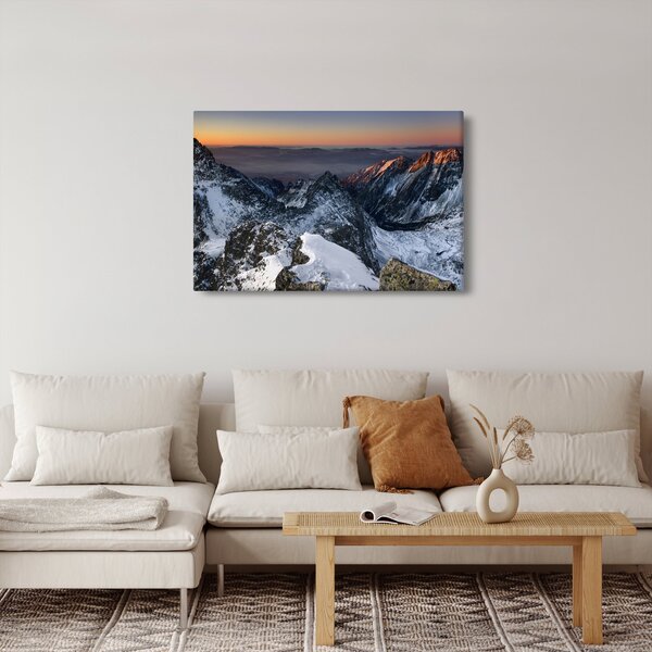 Kép - Napfelkelte a hegyekben (90x60 cm)