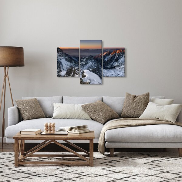 Kép - Napfelkelte a hegyekben (90x60 cm)