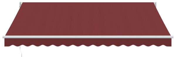 Burgundi vörös kézzel kihúzható napellenző 400 x 300 cm