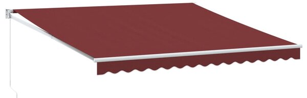 Burgundi vörös kézzel kihúzható napellenző 400 x 300 cm