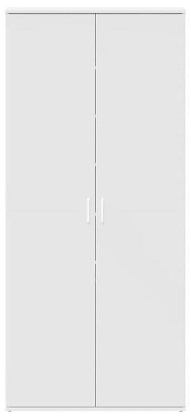 Cipőszekrény 80 x 39 x 178 cm Szerelt Fa Fehér