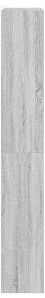 Könyvespolc 6 szintes 100 x 30 x 198 cm Szerelt Fa