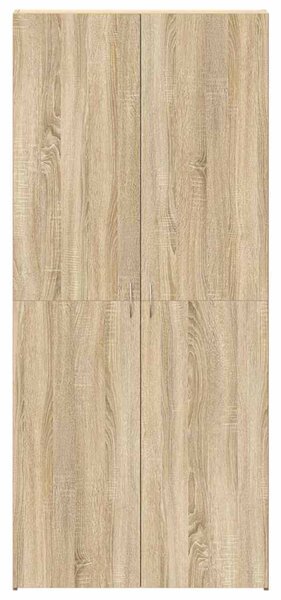 Cipőszekrény 80 x 35.5 x 180 cm Szerelt Fa Barna